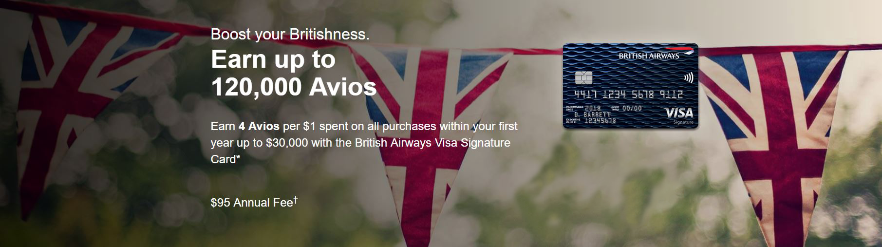 2019 British Airways Visa Signature Card Photo. Photo: British Airways/Chase