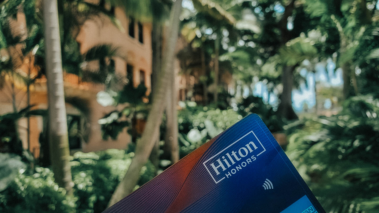 The Hilton Honors American Express Card got us a free night at the Boca Raton Resort and Club, a Waldorf Astoria Resort.