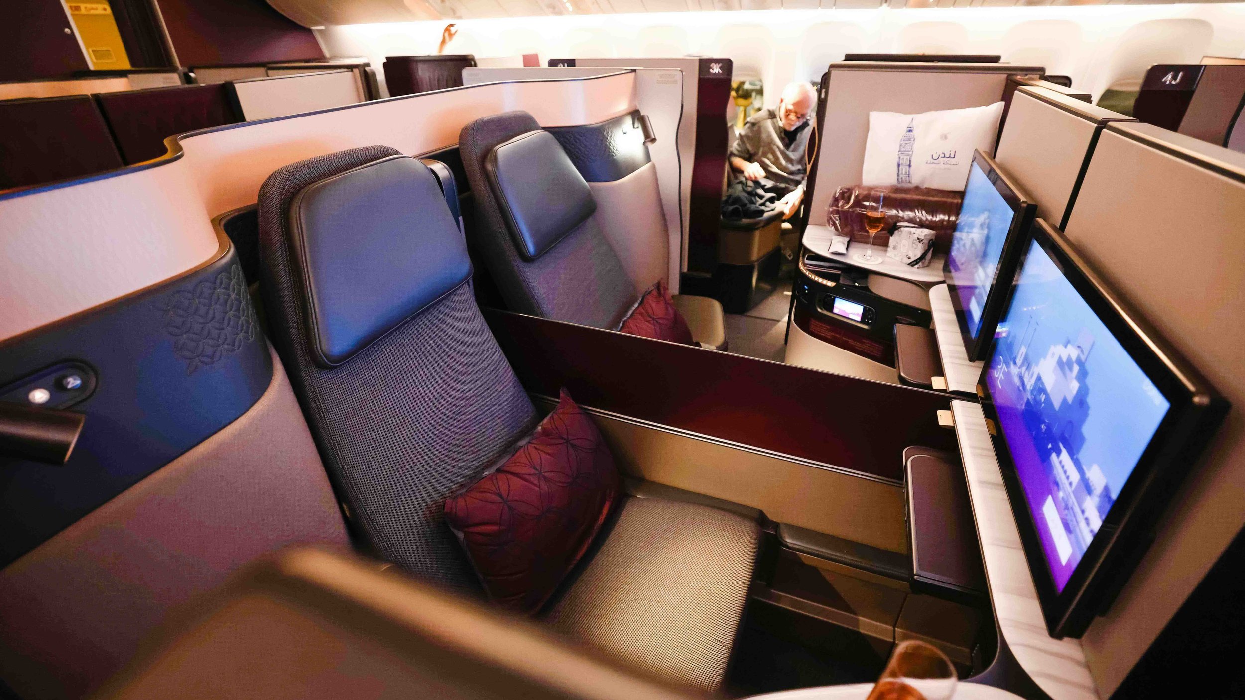 Qatar Airways’ QSuites is consistently ranked as the best business class in the world and is the best way to get from the U.S. to the Maldives!