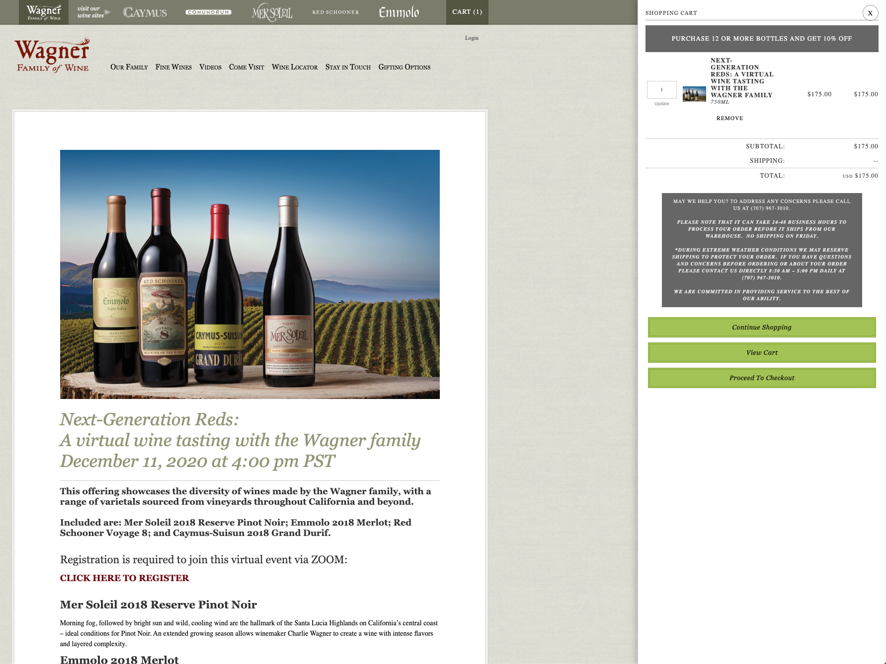 The Caymus virtual wine tasting offered the perfect opportunity to stack this Amex Offer with a promotion from the winery.