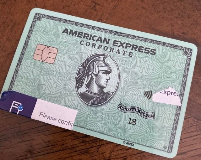 Reclaimed American Express Green Corporate Card - Thanks to BetaDays on Reddit